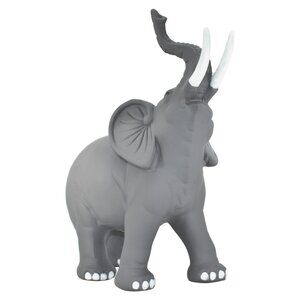 Adam & Friends Home Decor Solid Elephant Sculpture | 1-Piece | Matte Grey Stone